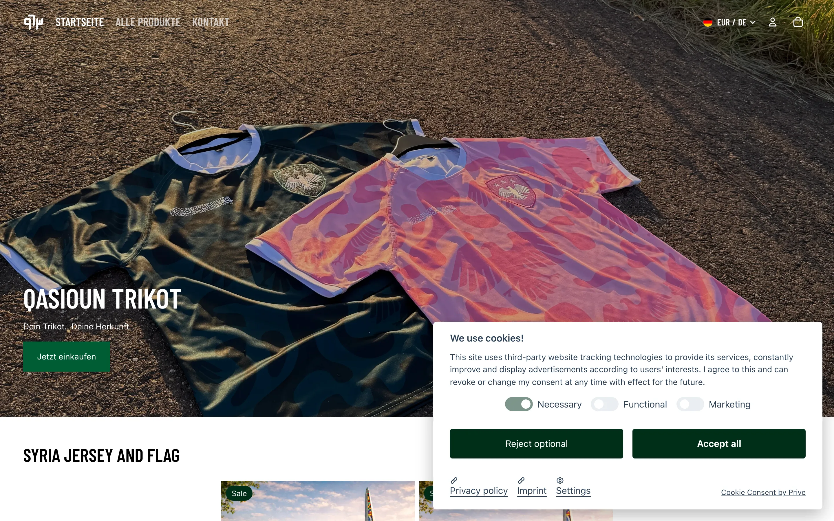 Desktop-Ansicht des Online-Shops von 963 Style